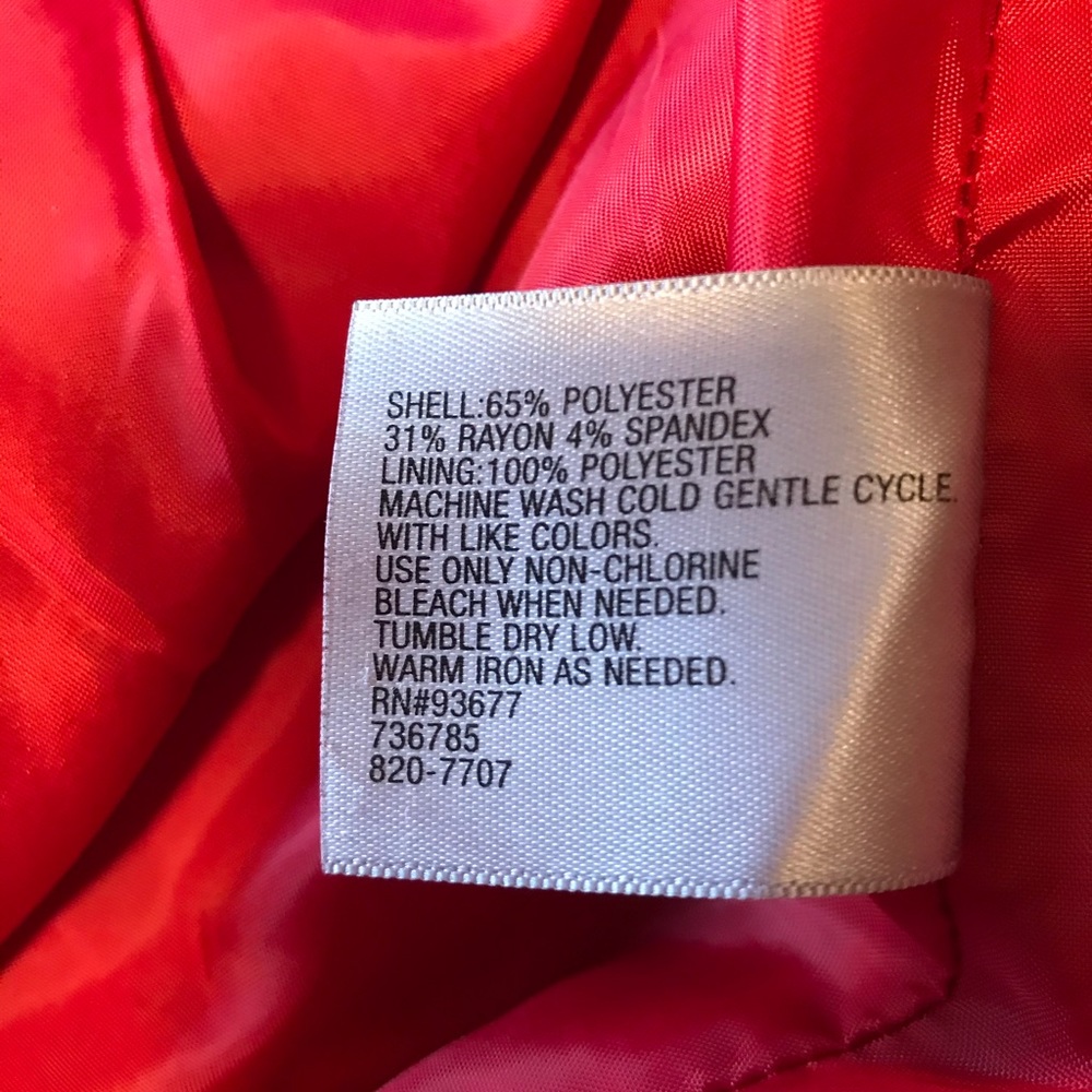 Red and black Worthington skirt  Sz. 16 - Picture 5 of 8